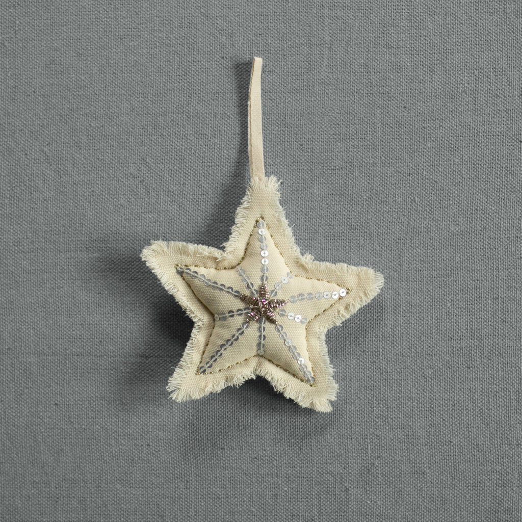 Sequin Bullion Star Ornament